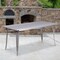 Emma and Oliver Commercial 31.5" x 63" Rectangular Colorful Metal Indoor-Outdoor Dining Table